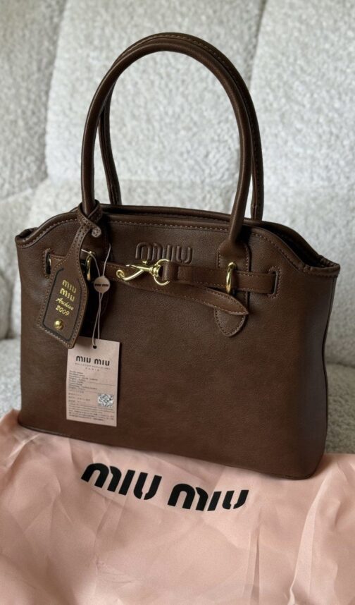 شنطة Miu Miu Aventure nappa leather bag