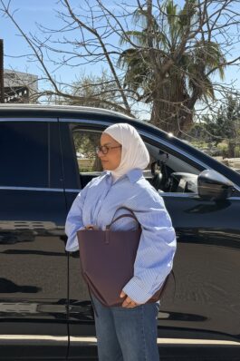 شنتة بولين لون برغندي حجم كبير