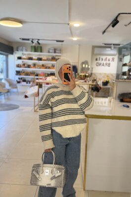 شنطة هيرميس جلد،ابيضّ مع سكني