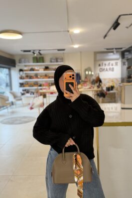 شنتة هيرميز،لون كاكي مع سكارف