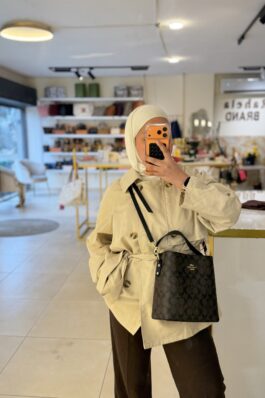 شنتة كوتش مطاول لون بني مع اسود