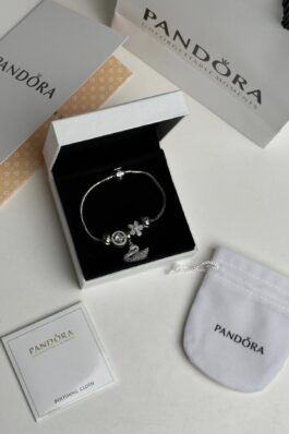 اسوارة Pandora شامل علبة الشركة وكيس/
Swan Dangle Charm (تعليقة البجعة)